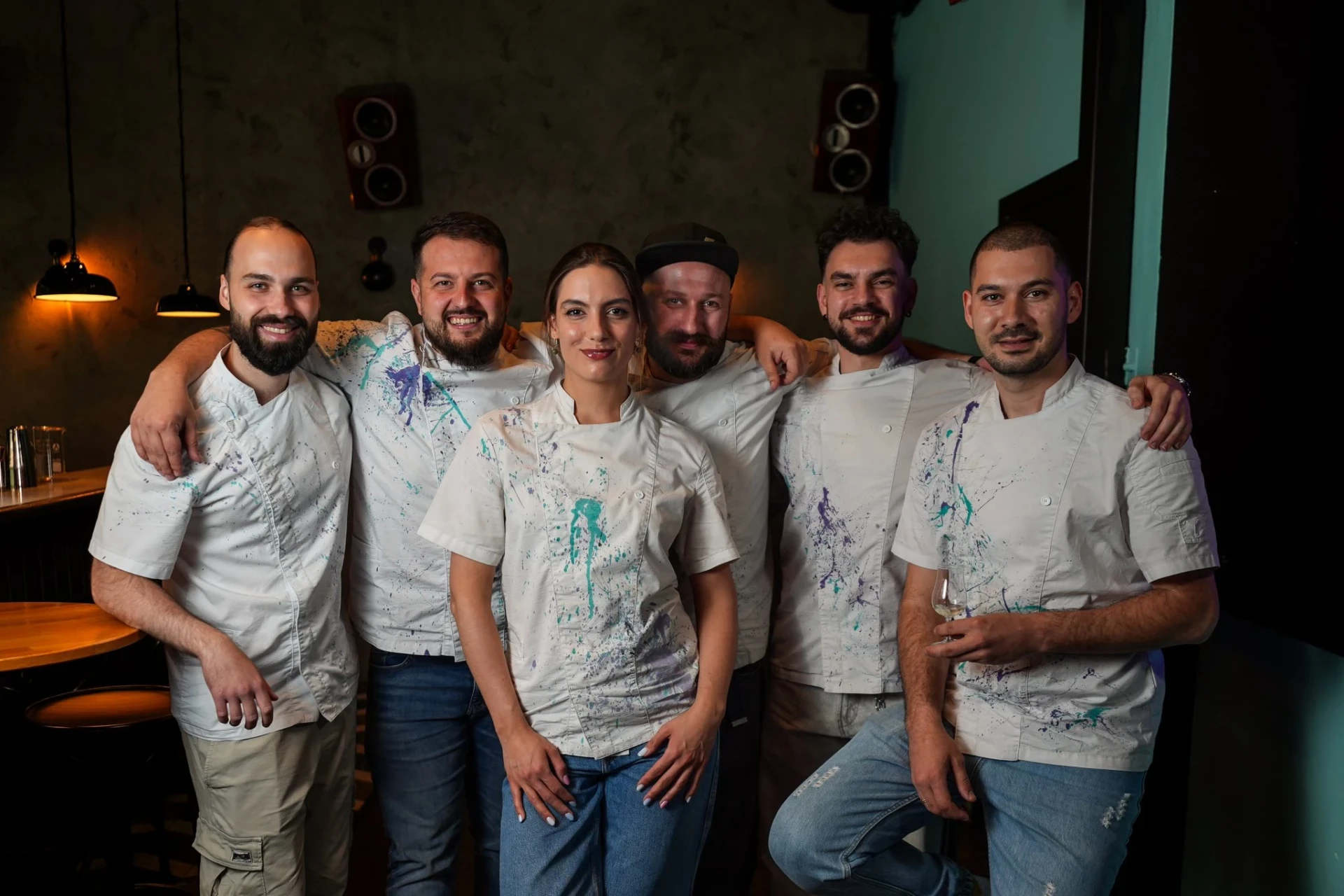 Stefan, Kiril, Darina, Doncho, Anton & Atanas Phi Cocktail Bar – София, България